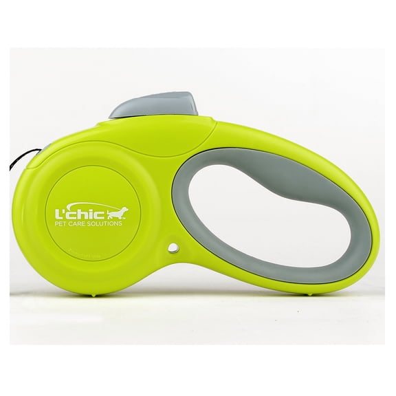 Cozy Grip Retractable Dog Leash Size S (Green/Grey)