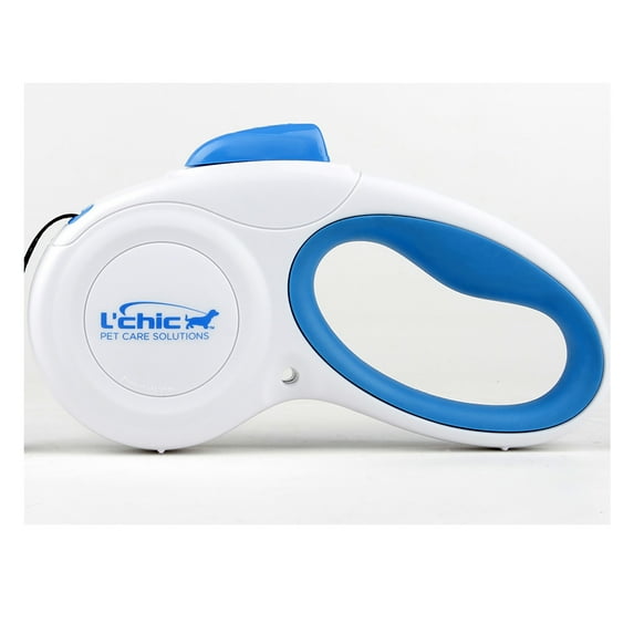Cozy Grip Retractable Dog Leash Size S (White/Blue)