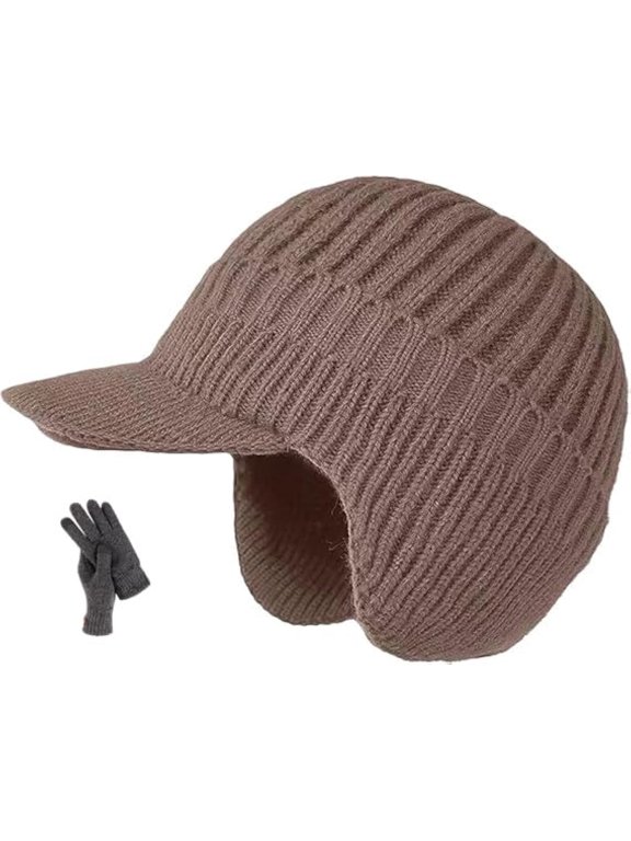 Cozy Head Beanie, 2026New Cozy Head Beanie, Winter Hats with Brim and Ear Flaps