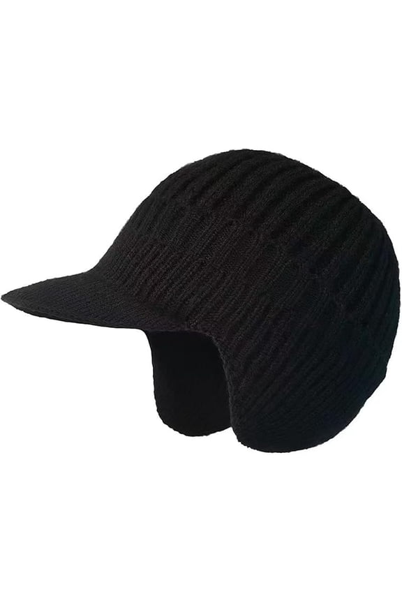 Cozy Head Beanie, Winter HeadBeanie & Earflaps for Men, Beanie Knitted Hat with Fleece Lining for Men Women