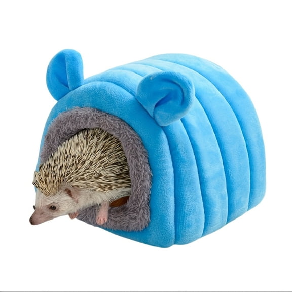 Cozy Hedgehog Bed & Hideout, Soft Flannel Small Animal Cage Accessory for Hamsters, Gerbils, and Hedgehogs - Warm and Comfortable Pet Bed