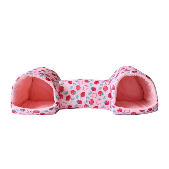 Pet Bed for Small Animals Hidden Tunnel Cozy with Washable Durable Fabric Ideal for Rabbits Ferrets Hamsters and More