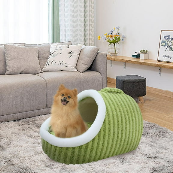 Cozy Hideaway Pet Bed,Small Cat Beds for Indoor Cats,Dog Bed with Cover Cave,Non-Slip Washable Soft Pet Slipper Cave Bed Sleeping Bag for Small Medium Pets