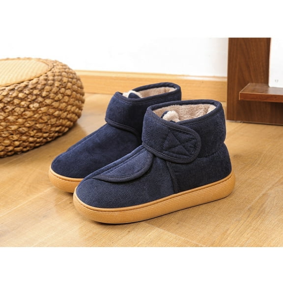 Cozy High - Top Fleece - Lined Slippers,boots with Adjustable Strap - Warm, Comfortable, and Durable for Indoor Wear for Men and Women