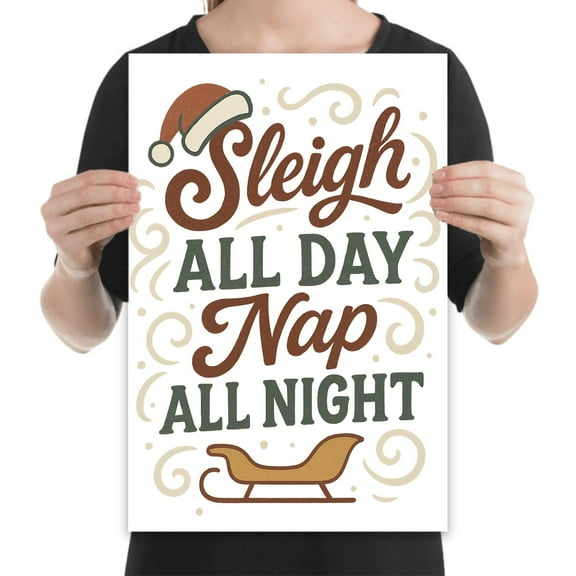 Cozy Holiday Charm, 13x19 Premium Holiday Wall Art Print, Living Room and Office Decor