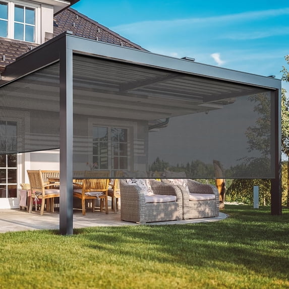 Cozy Home 72" x 96" Black Brown, Waterproof Durable Easy Install