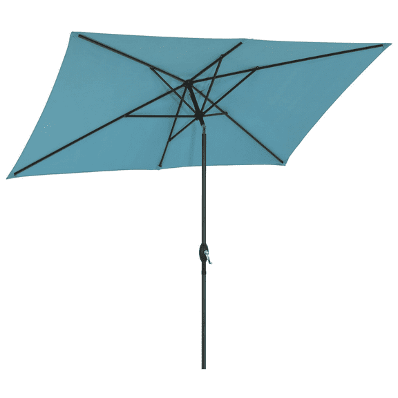 Cozy Home 8.2 Feet Lake blue Market Patio Umbrella, UV Resistant