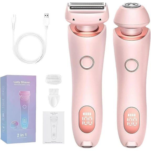 Cozy Home Razor, Cozy Home Electric Shaver for Women, Electric Shaver and Razor Rechargeable 2-in-1 Body and Facial Epilator, Ipx7 Waterproof, Wet & Dry Use (Pink,1PC)