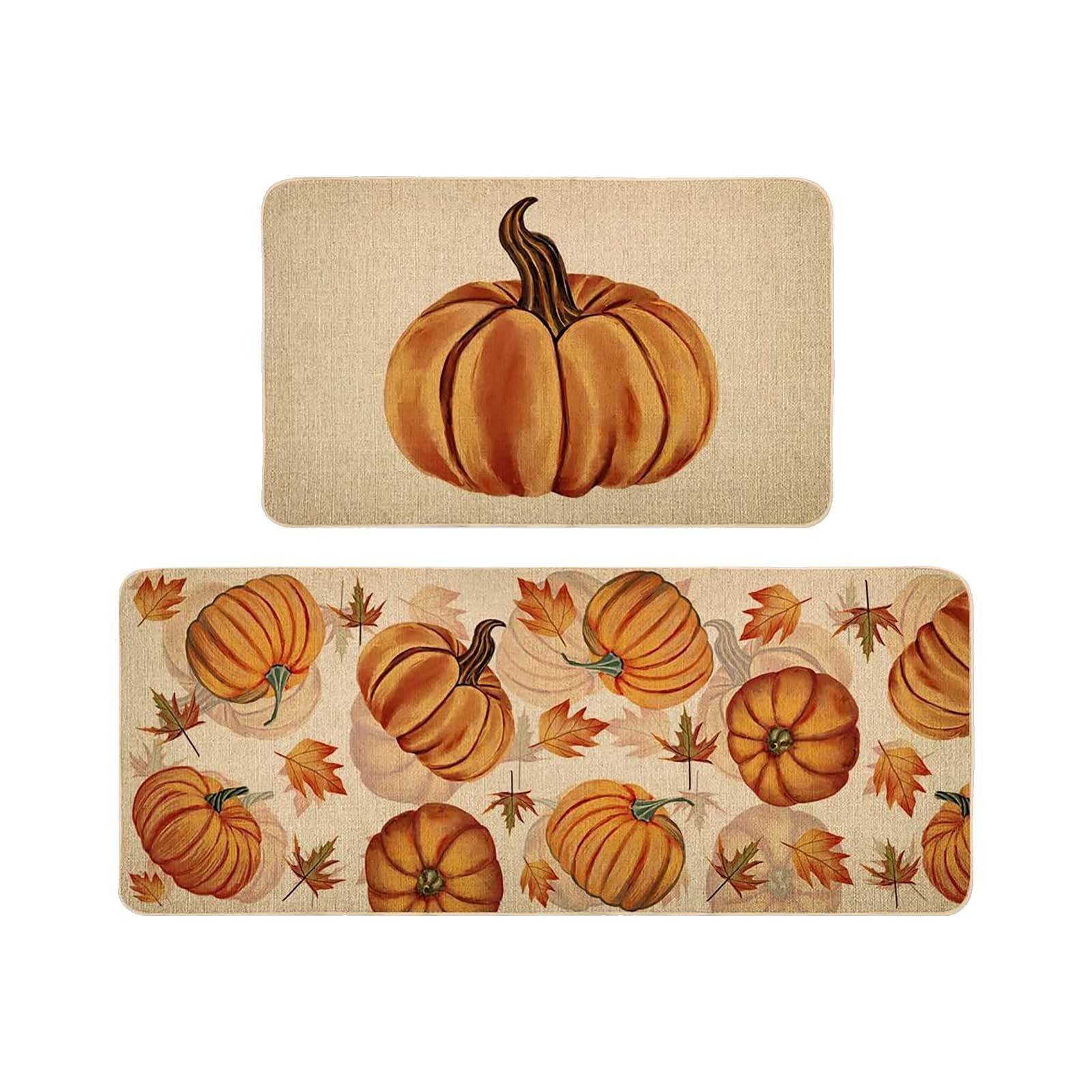 Cozy Home Thanksgiving Themed Exquisite Carpet Set of Two Elevating