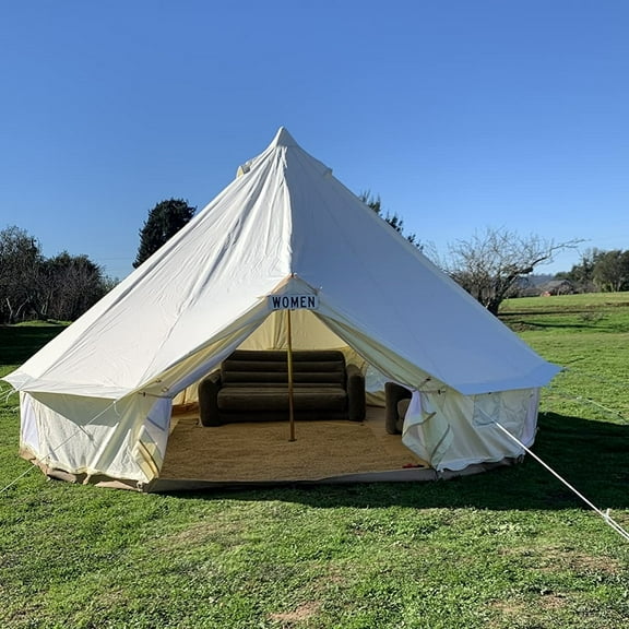 Cozy House Family Bell Tent with Heavy-Duty Groundsheet