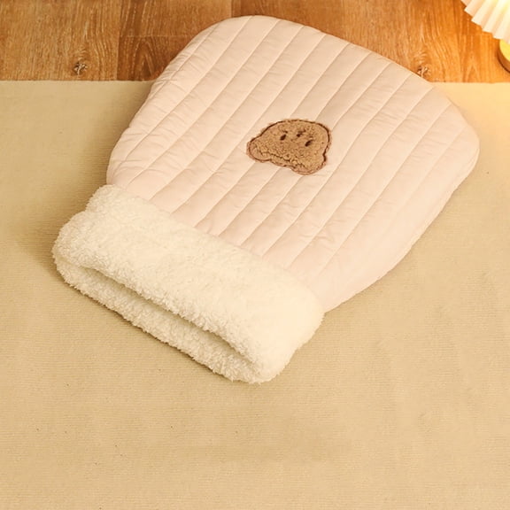 Cozy Indoor Cat Sleeping Bag Self Warming Soft Sack Bed Tunnel for Calming Rest