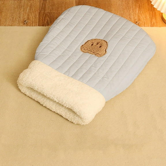 Cozy Indoor Cat Sleeping Bag Self Warming Soft Sack Tunnel Bed for