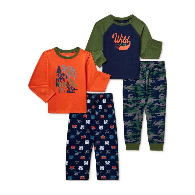 Cozy Jams Baby and Toddler Boys Long Sleeve Tops and Pants Pajama Sleep