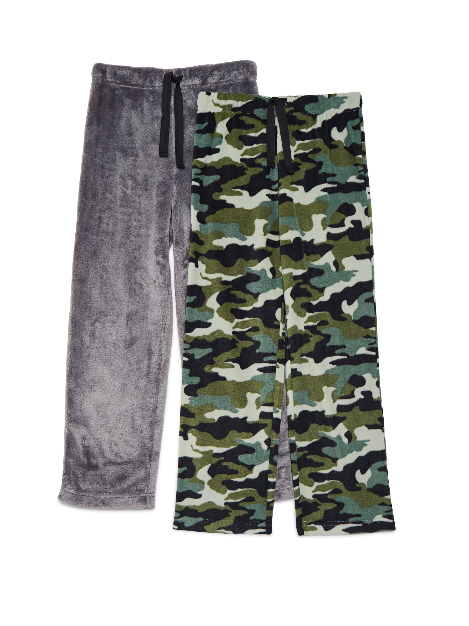 Cozy Jams Big Boys Holiday Plush Sleep Pants,Pajama 2-Pack, Sizes 8-20