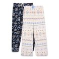 thumbnail image 1 of Cozy Jams Girls Pajama Sleep Pants, 2-Pack, Sizes 4-16, 1 of 3