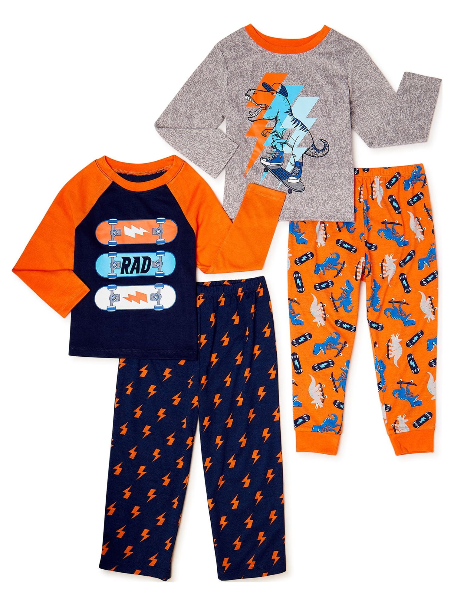 Cozy Jams Long Sleeve Crew Neck Graphic Pajamas (Infant or Toddler) 4
