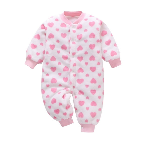 Girls Bodysuits Baby Thick Warm Jumpsuit Playsuit Romper Clothes for Children
