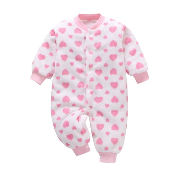 Cozy Jumpsuit for Baby Girls and Boys Warm Soft Playwear Romper Outfit