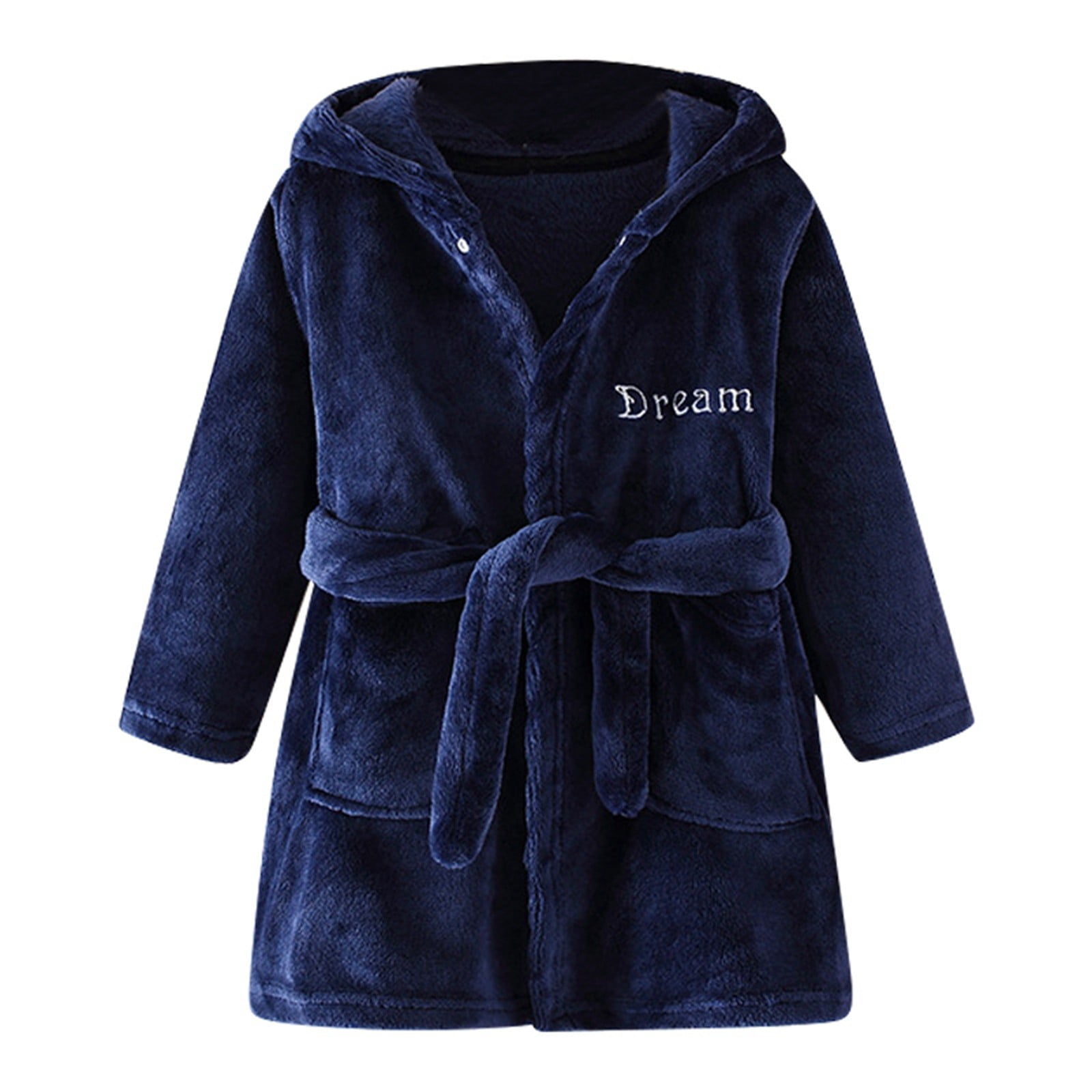 Cozy Kids Robes For Homewear Cartoon Hooded Sleepwear For Boys And ...