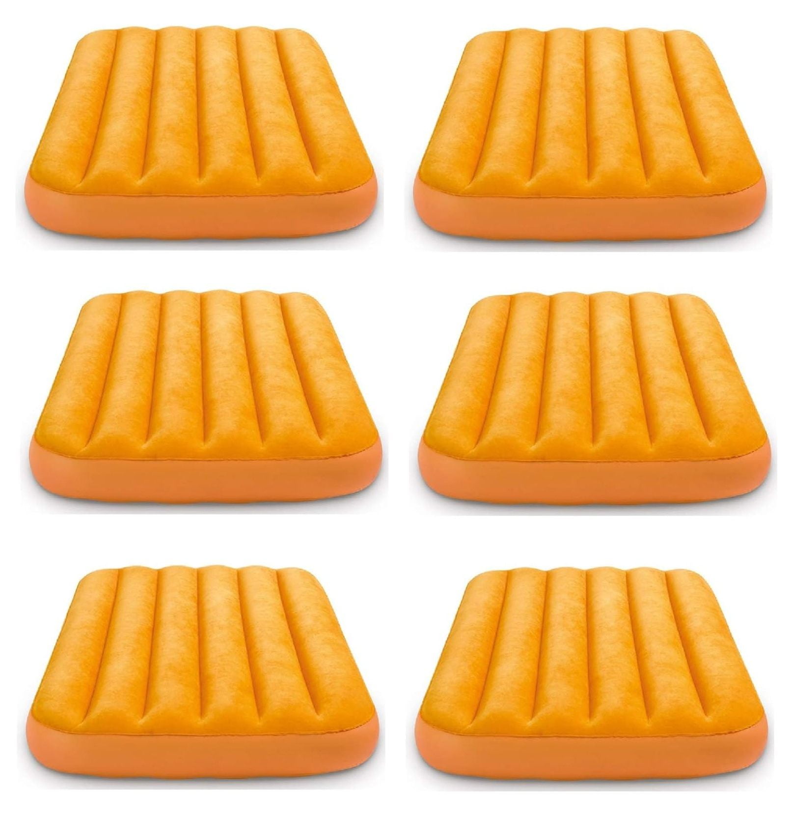 Cozy Kidz Bright \u0026 Fun-Colored Inflatable Air Bed w/ Carry Bag (6 Pack)