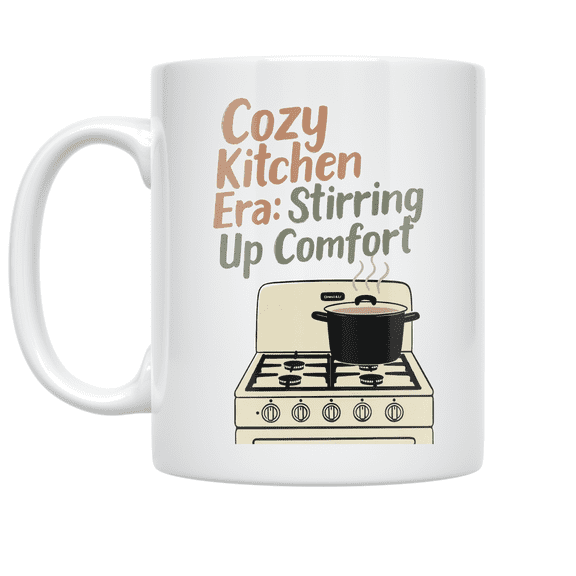 Cozy Kitchen Era: Stirring Up Comfort - Home Chef - 11 oz Ceramic Coffee Mug