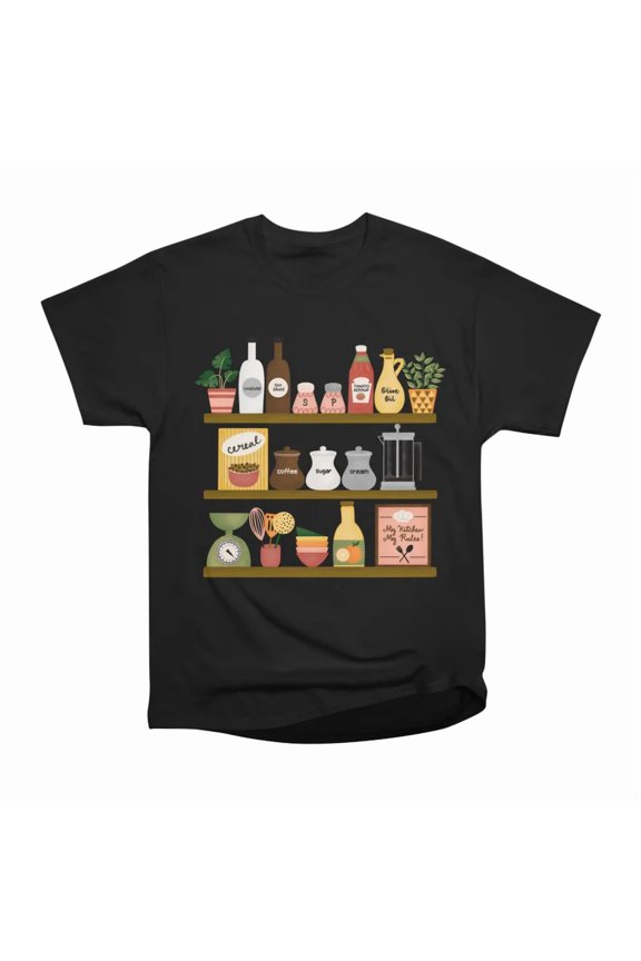 Cozy Kitchen Shelf T-Shirt Tee Gift For Him Merch For Her Apparel For Friend