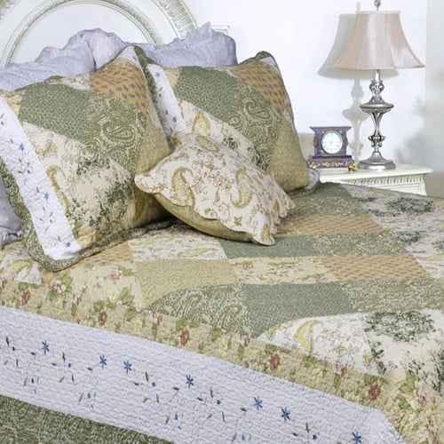 Cozy Line Home Fashion Laura Patchwork Quilt Set