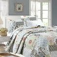 thumbnail image 1 of Cozy Line Home Fashions Moorea Patchwork Quilt Bedding Set King 3 Piece, 1 of 5