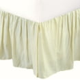 thumbnail image 1 of Cozy Line Home Fashions Patterned Yellow Stripe Bed Skirt, Dust Ruffle with Split Corners, 16" Drop (King & Queen), 1 of 3