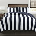 thumbnail image 1 of Cozy Line Home Fashions Sailor Bedding Quilt Set, Nautical Navy Blue White Star Striped Pattern Printed 100% Cotton Reversible Coverlet Bedspread for Kids Boy(Sailor Star, Twin - 2 Piece), 1 of 5