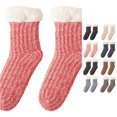 thumbnail image 1 of Cozy Lined Thermal Knee High Stockings For Women Warm Winter Hosiery Sleep Spa Slipper Socks, 1 of 4