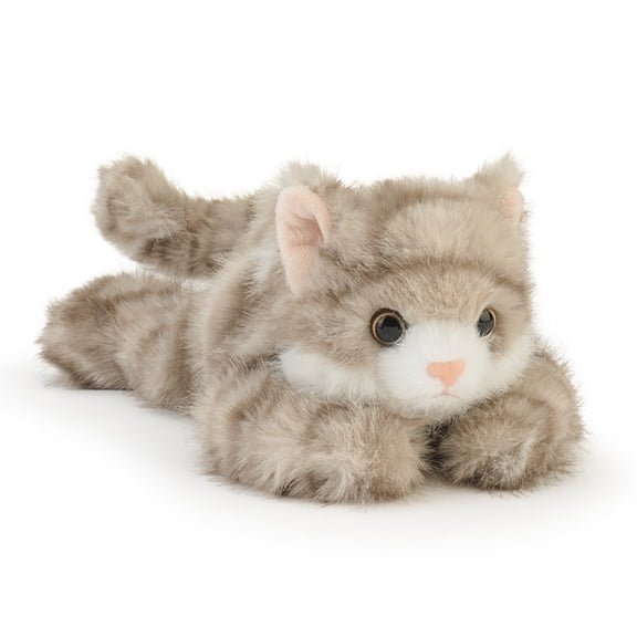 Cozy Lying Plush Cat Stuffed Animal, Soft Kitty Companion Plush Toy