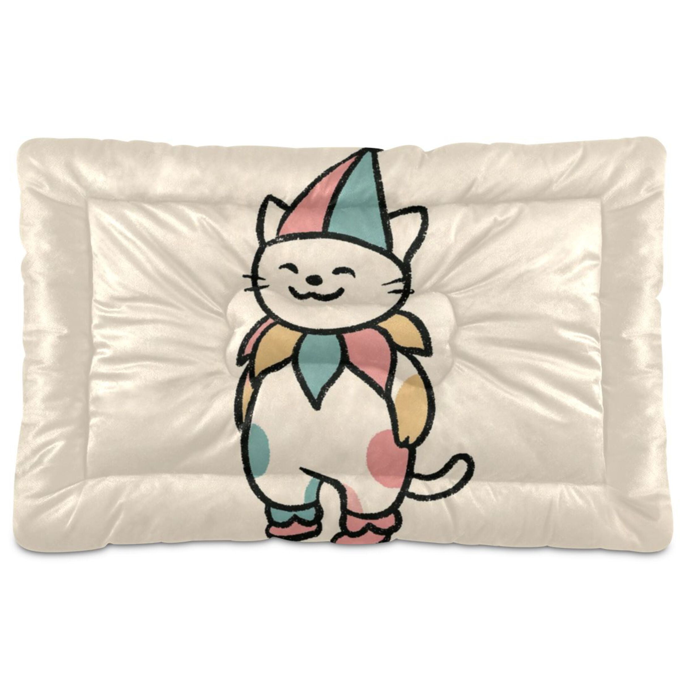 Cozy Mat Pet Bed Indoor Outdoor Warm Soft For Cat Dog Puppy(S/M) A Simple Drawing