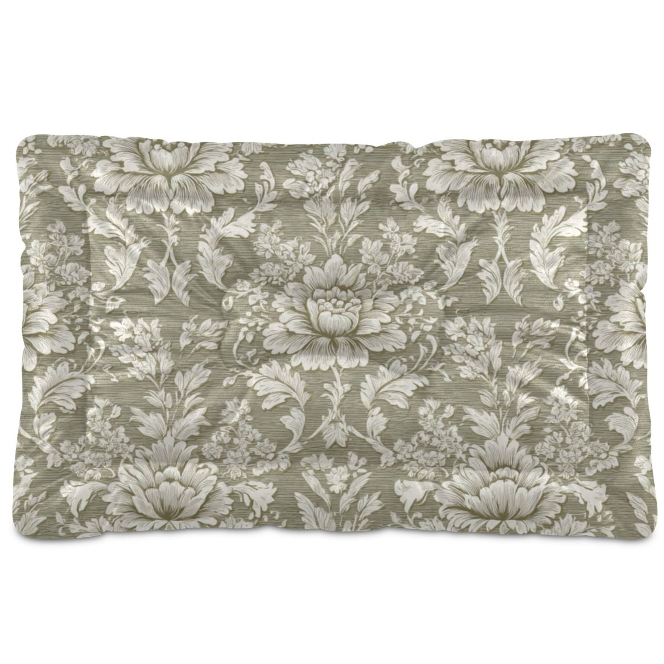 Cozy Mat Pet Bed Indoor Outdoor Warm Soft For Cat Dog Puppy(S/M) A Vintage-style Damask Pattern