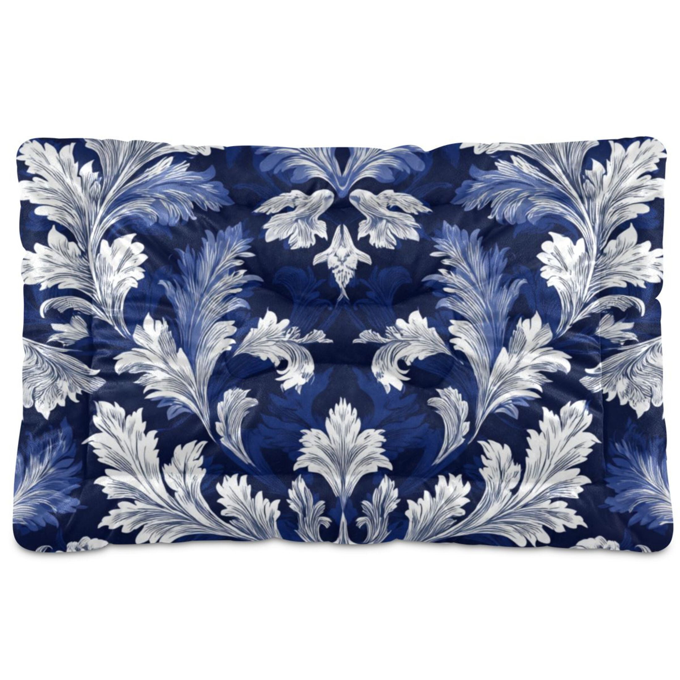 Cozy Mat Pet Bed Indoor Outdoor Warm Soft For Cat Dog Puppy(S/M) Acanthus Leaves