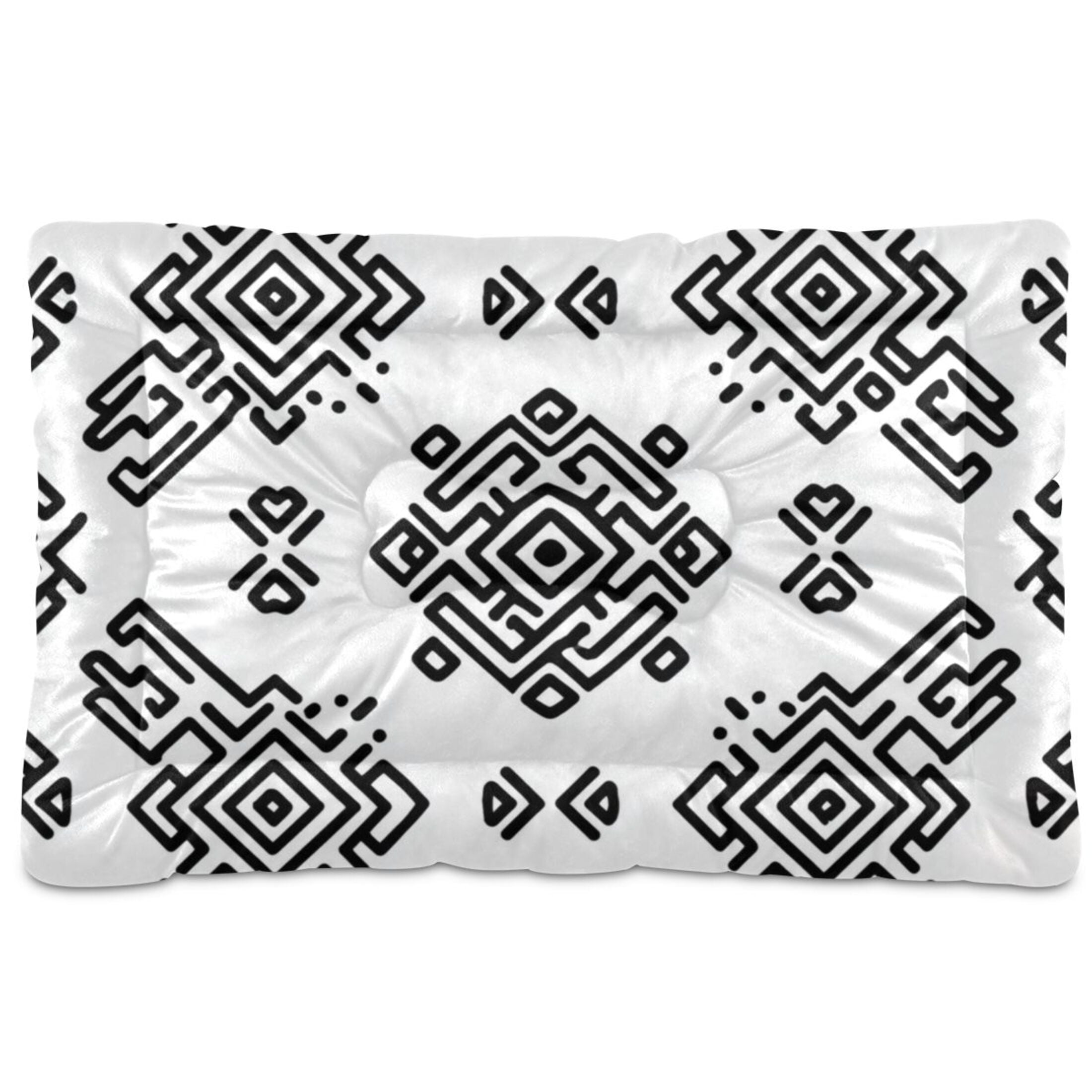 Cozy Mat Pet Bed Indoor Outdoor Warm Soft For Cat Dog Puppy(S/M) Aztec Pattern