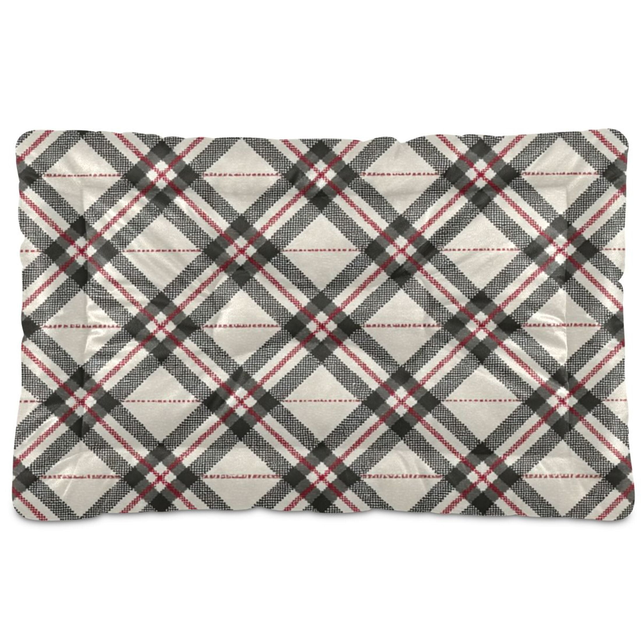Cozy Mat Pet Bed Indoor Outdoor Warm Soft For Cat Dog Puppy(S/M) Beige and Black Color