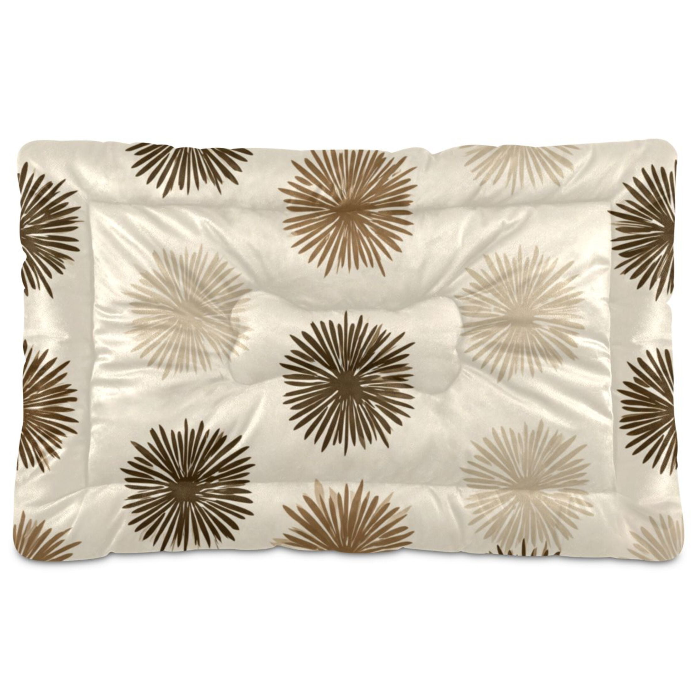 Cozy Mat Pet Bed Indoor Outdoor Warm Soft For Cat Dog Puppy(S/M) Brown Beige