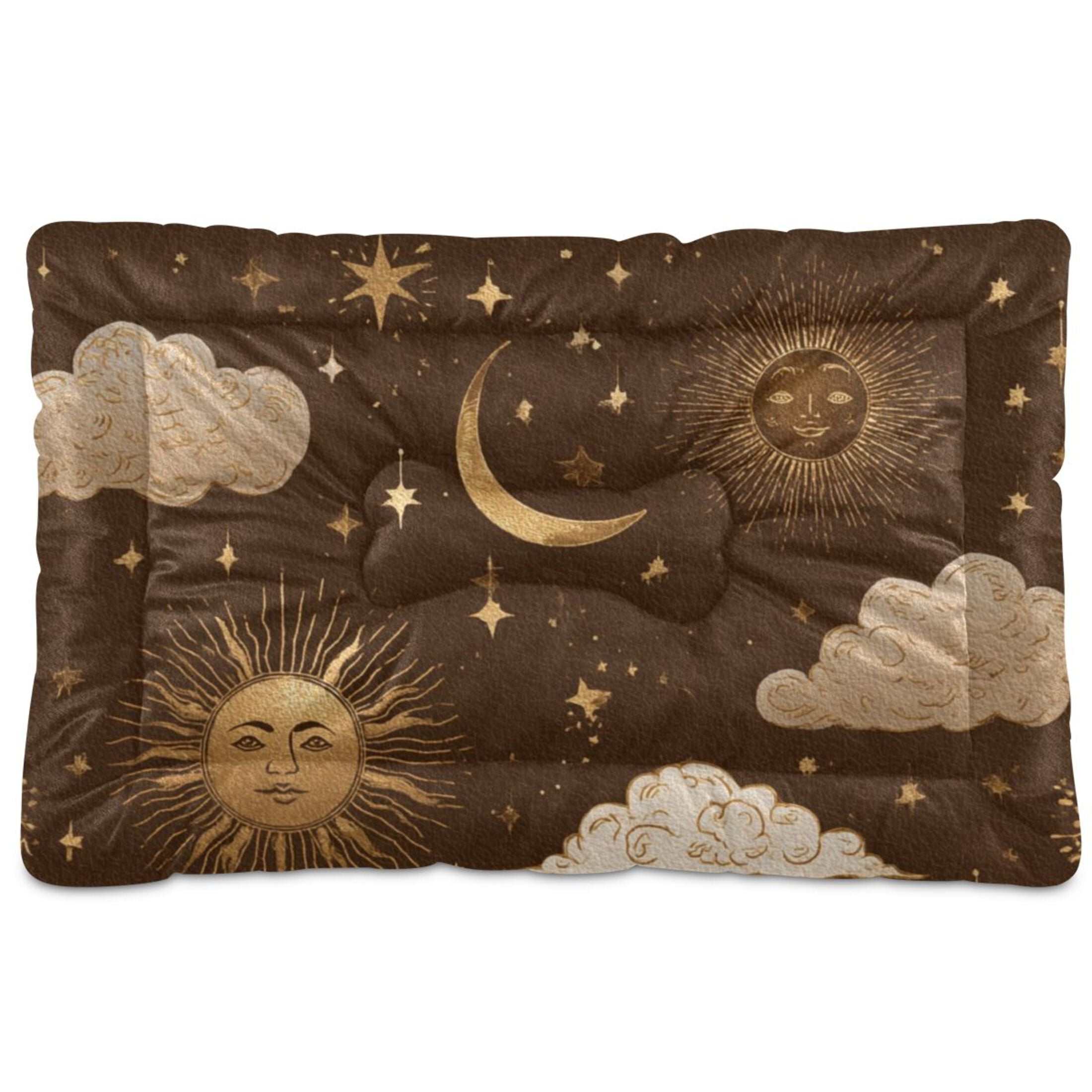 Cozy Mat Pet Bed Indoor Outdoor Warm Soft For Cat Dog Puppy(S/M) Celestial Moti