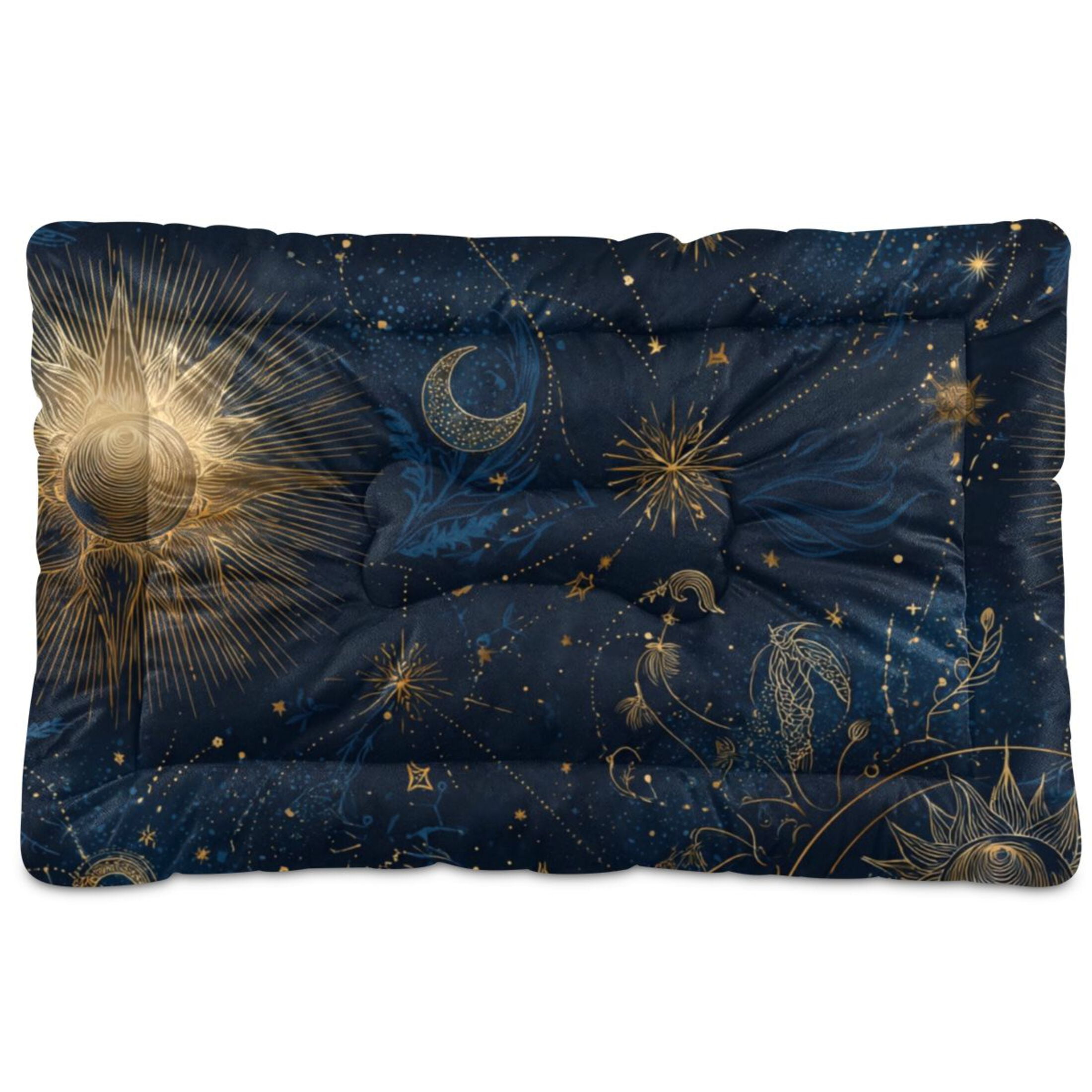 Cozy Mat Pet Bed Indoor Outdoor Warm Soft For Cat Dog Puppy(S/M) Celestial Pattern