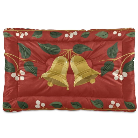 Cozy Mat Pet Bed Indoor Outdoor Warm Soft For Cat Dog Puppy(S/M) Christmas Bell