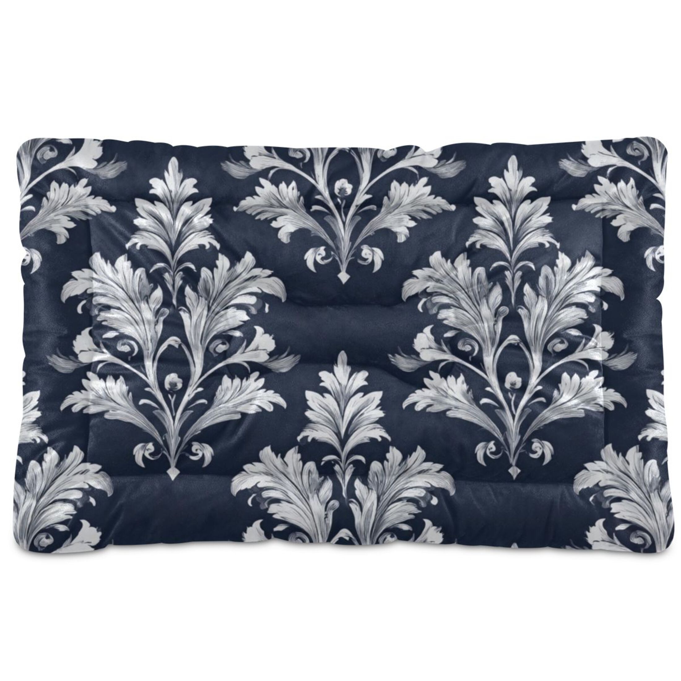 Cozy Mat Pet Bed Indoor Outdoor Warm Soft For Cat Dog Puppy(S/M) Elegant Dark Blue