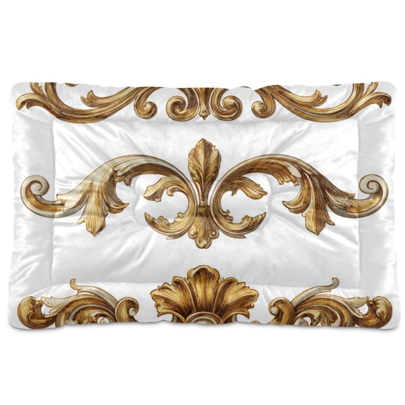 Cozy Mat Pet Bed Indoor Outdoor Warm Soft For Cat Dog Puppy(S/M) French Golden Decorative