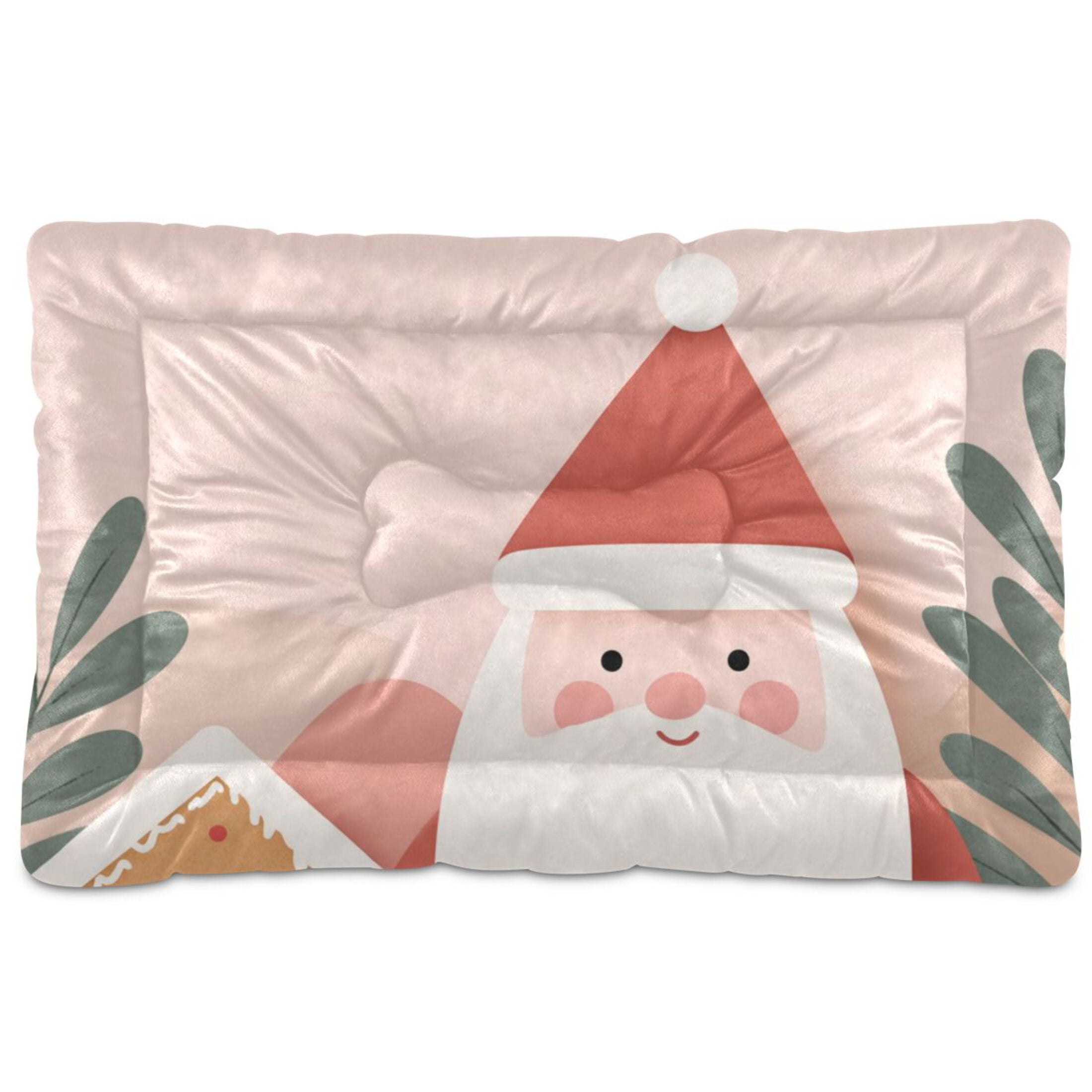 Cozy Mat Pet Bed Indoor Outdoor Warm Soft For Cat Dog Puppy(S/M) Gingerbread House Icons