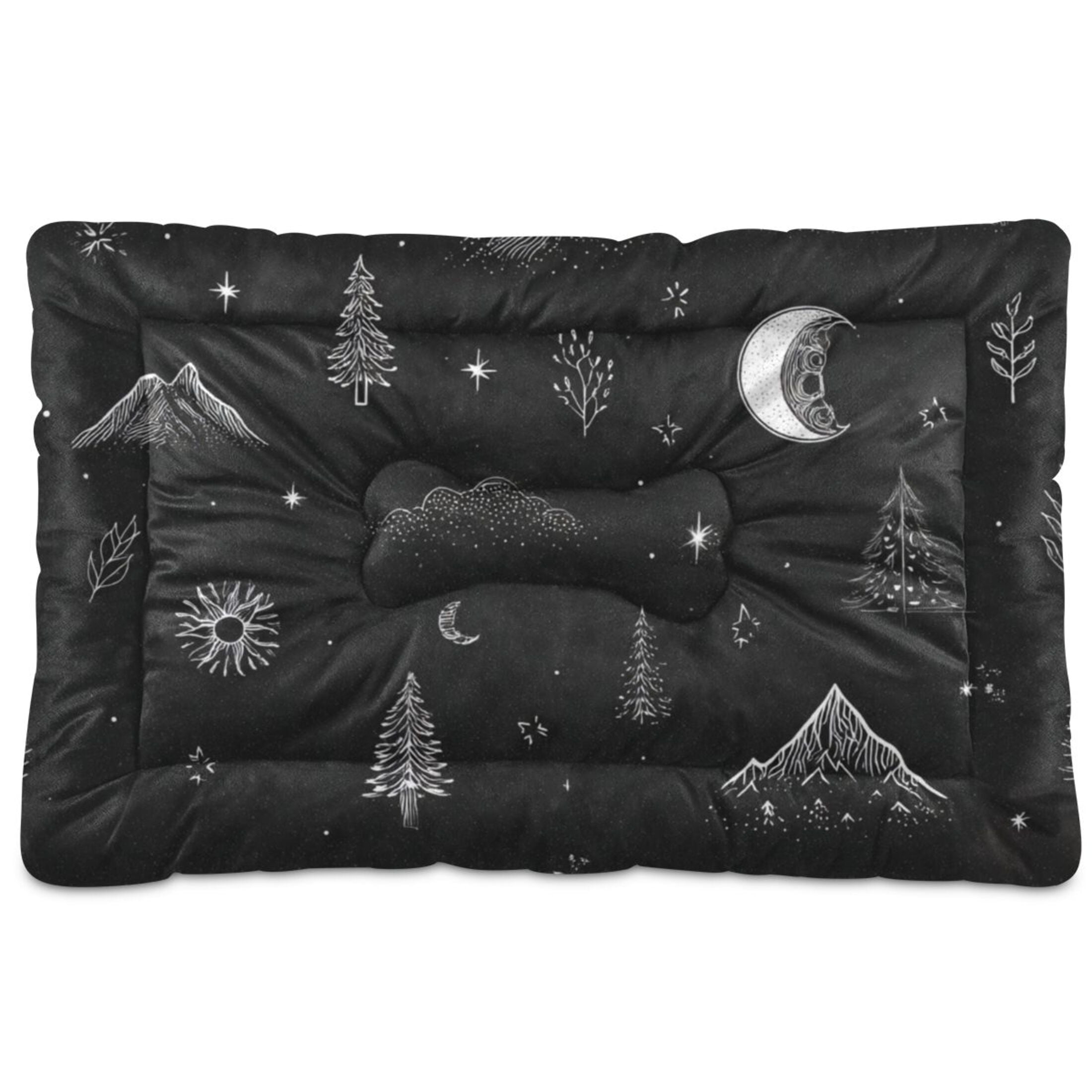 Cozy Mat Pet Bed Indoor Outdoor Warm Soft For Cat Dog Puppy(S/M) Hand-drawn Details