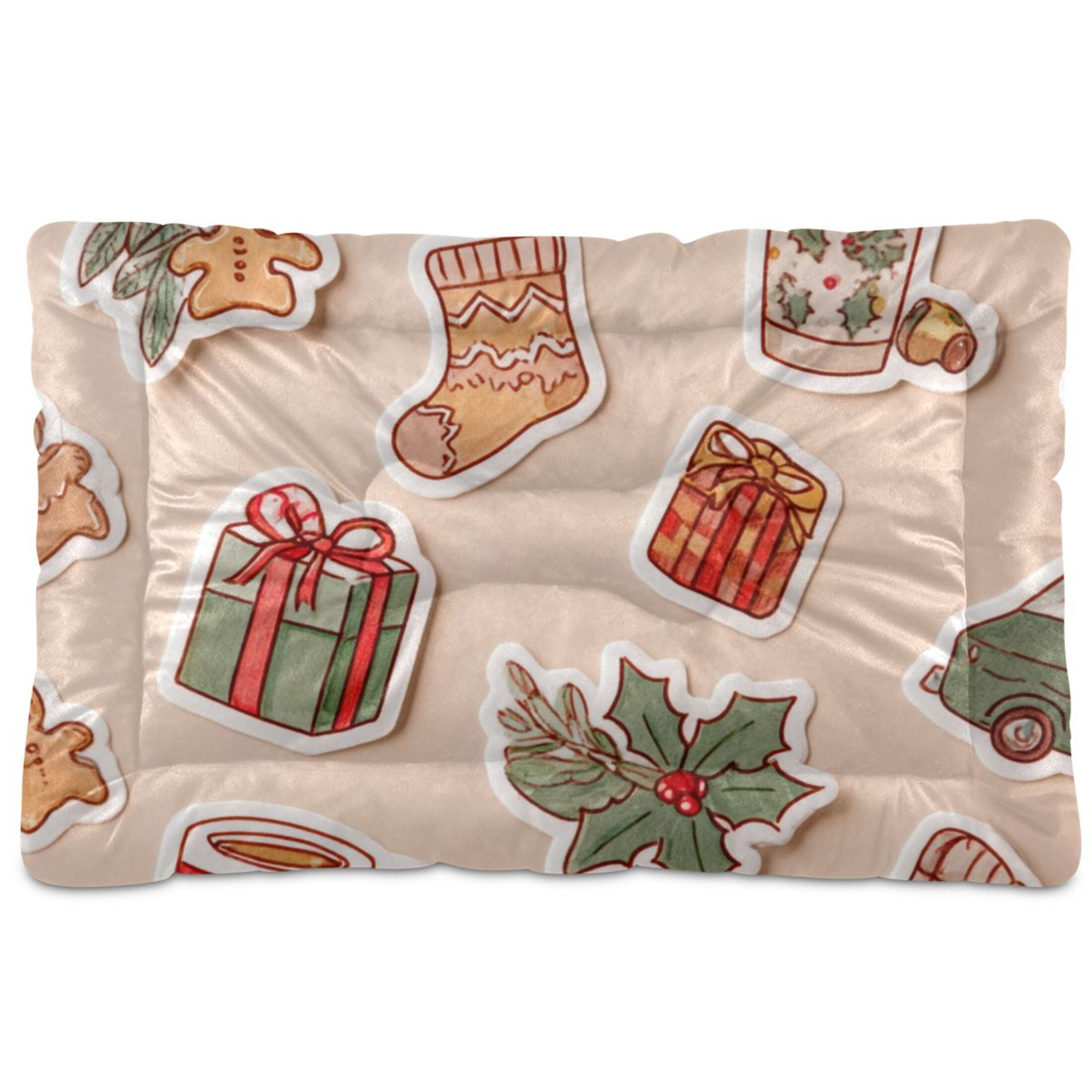 Cozy Mat Pet Bed Indoor Outdoor Warm Soft For Cat Dog Puppy(S/M) Hand-drawn Style