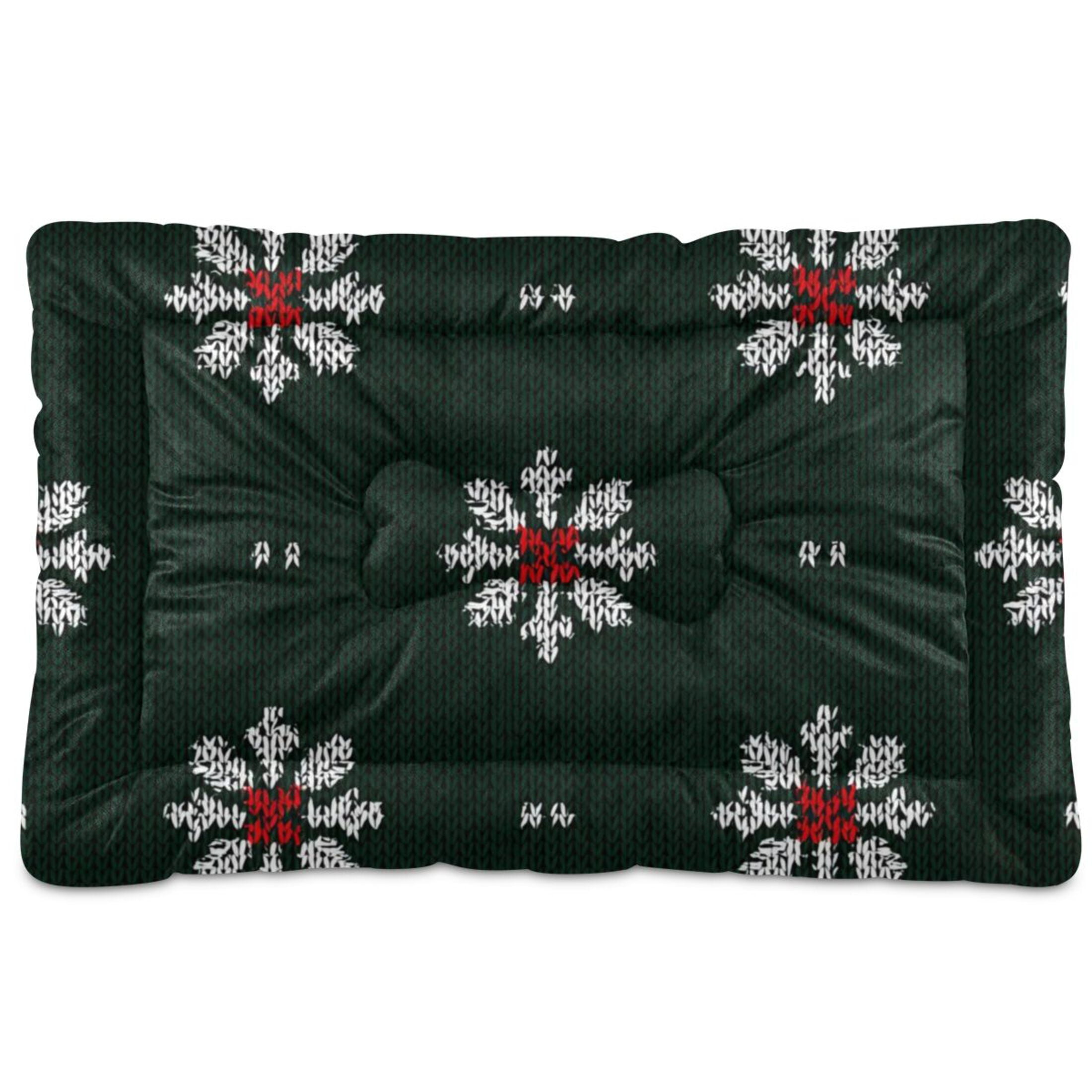 Cozy Mat Pet Bed Indoor Outdoor Warm Soft For Cat Dog Puppy(S/M) Knitted Texture Pattern