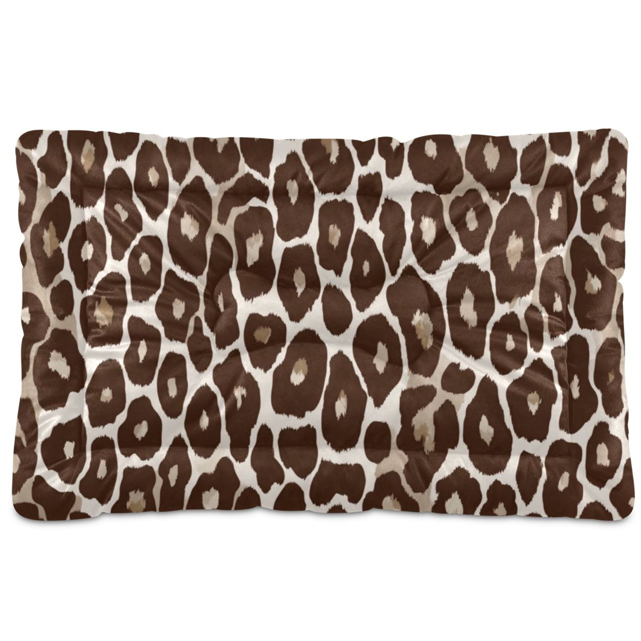 Cozy Mat Pet Bed Indoor Outdoor Warm Soft For Cat Dog Puppy(S/M) Leopard Print