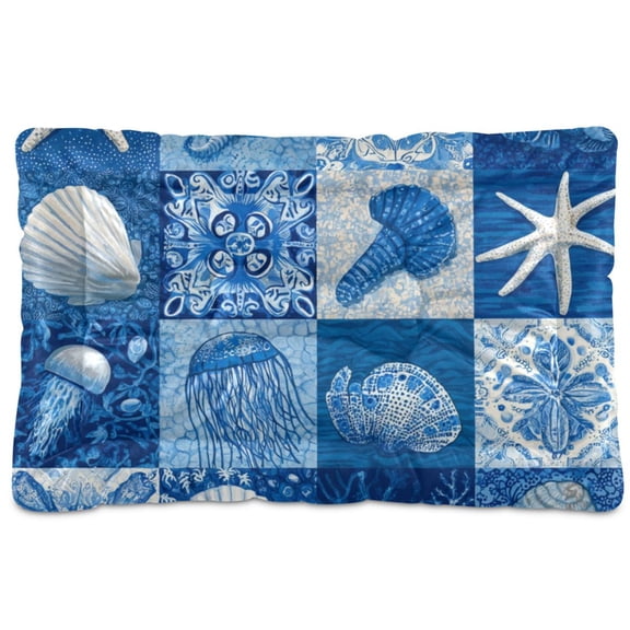 Cozy Mat Pet Bed Indoor Outdoor Warm Soft For Cat Dog Puppy(S/M) Marine