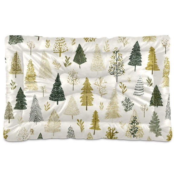 Cozy Mat Pet Bed Indoor Outdoor Warm Soft For Cat Dog Puppy(S/M) Olive Green Tree